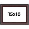 PosterPalooza | Photo Size Linear Brown Picture Frame - UV Acrylic, Foam Board Backing, Hanging Hardware - 2 of 4