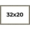 PosterPalooza | 32x20 Wood Antique Frame with UV Acrylic, 4 Finishes: Bronze, Gold, Silver, and Black - 2 of 4