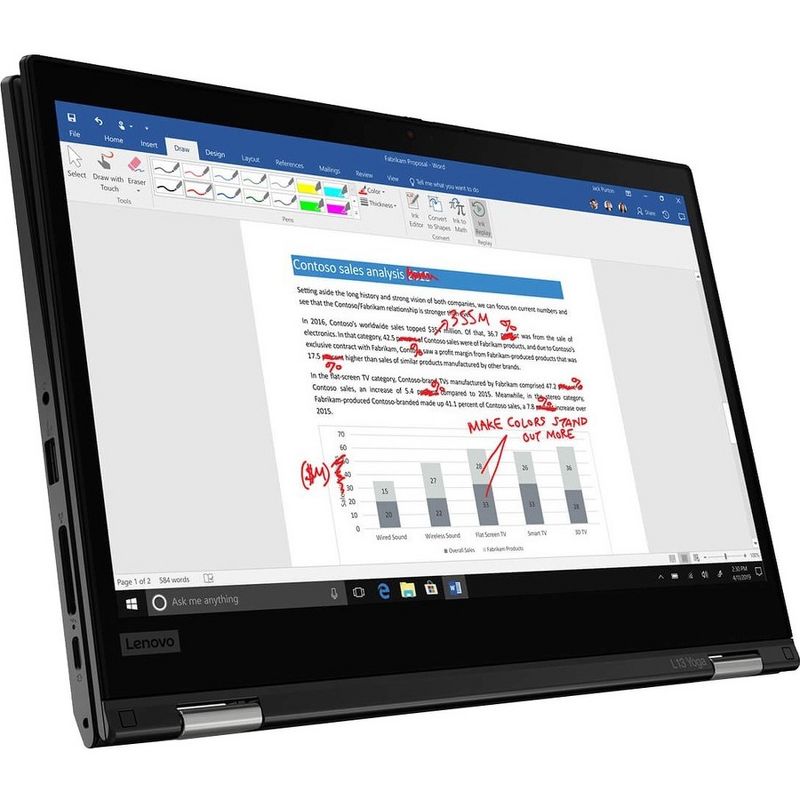 Lenovo ThinkPad L13 Yoga Gen 2 13.3" FHD Touchscreen 2-in-1 Laptop Intel Core i5-1145G7 8GB RAM 256GB SSD Intel Iris Xe Graphics, 4 of 7