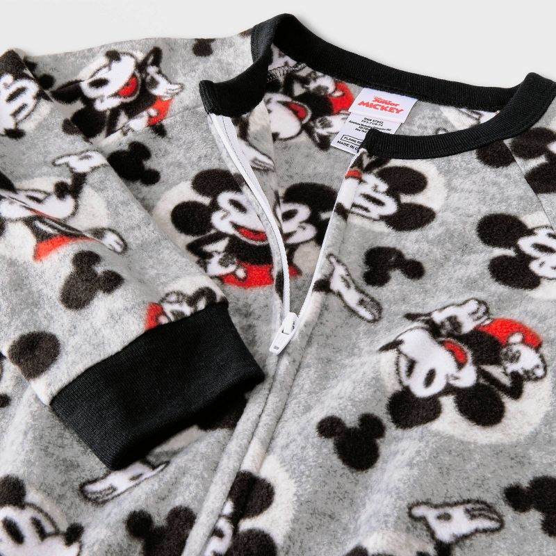 Toddler Boys&#39; Mickey Mouse Wearable Blanket - Black, 3 of 4