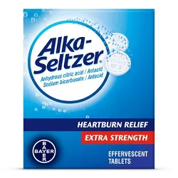 Alka-Seltzer Extra Strength Antacid Heartburn Effervescent Tablets - 24ct