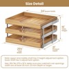 3 Tier Pull Out Cabinet Organizer, Heavy-Duty Pull Out Drawer, Slide Out Wood Shelf for Cabinets - 3 of 4