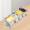 YIYIBYUS Expandable Stainless Steel Spice Rack with 3 1/9 Pans 1 1/6 Pan 4 Ladles - 3 of 4