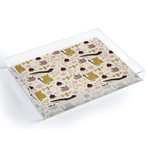 Marni Honey Bear Bee Shofar Pomegranate Apple Acrylic Tray - Deny ...