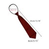 Allegra K Men's Pre Tied Formal Casual Zipper Solid Color Adjustable 8cm-wide Tie - 4 of 4