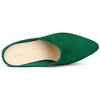 Allegra K Women's Pointed Toe Slip on Block Heel Slide Mules - 4 of 4