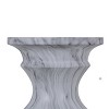 MOEPISY Modern Small Round Side Table for Outside, Tree Stump Garden Stool DrumTable indoor and Outdoor - 4 of 4