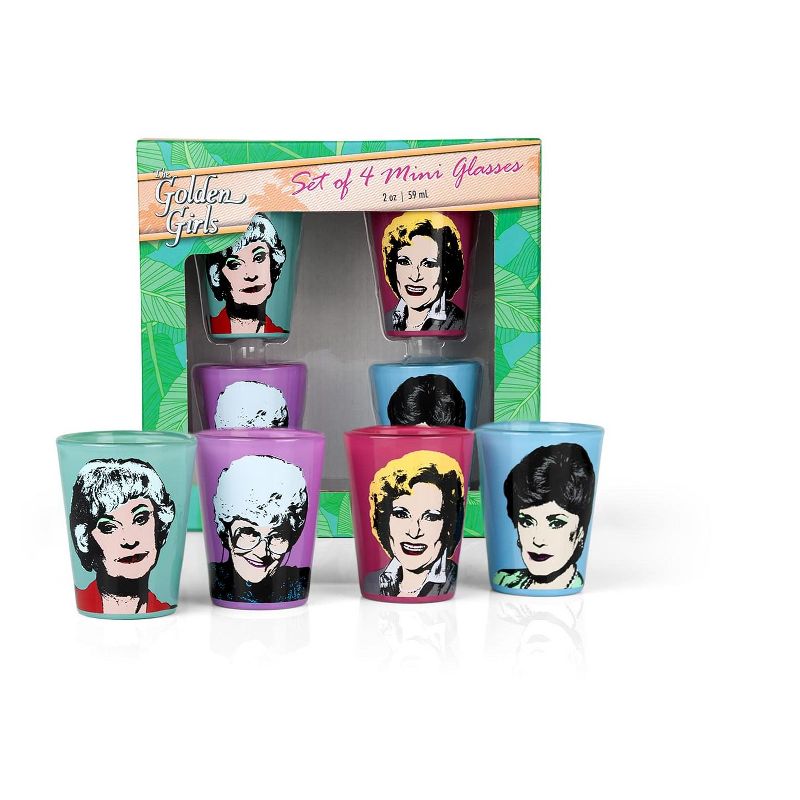 Just Funky The Golden Girls 2-Ounce Character Mini Glasses | Set of 4, 1 of 7
