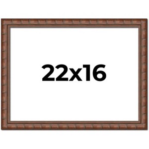 PosterPalooza | 22x16 Modern Bamboo Picture Frame, UV Acrylic, 5 Finishes - 1 of 4