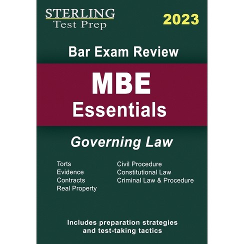 Sterling Bar Exam Review Mbe Essentials - By Sterling Test Prep (paperback)  : Target
