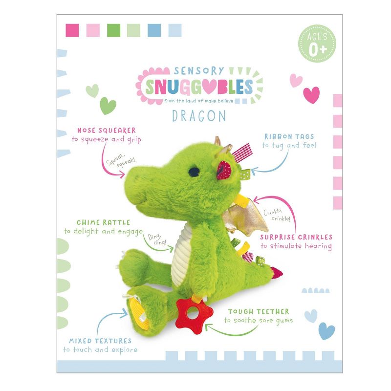 Make Believe Ideas Sensory Snuggables Plush Stuffed Animal - Dragon, 4 of 9