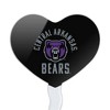 University of Central Arkansas Bears Heart Love Cupcake Picks Toppers Decoration Set of 6 - 2 of 4
