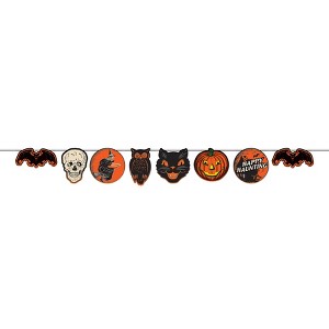Beistle Vintage Halloween Streamer, 8" x 6', (2/Pkg) Multicolored - 1 of 4