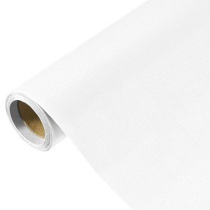 Unique Bargains Wallpaper, Peel and Stick Wallpaper Contact Paper Solid Color Vinyl Self-Adhesive Wall Paper Decorative White 118" x 15.7" - 1 of 4