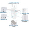 5 Star Super Deals Wall Outlet Charging Tower Station Shelf - Surge Protector LED Night Light, 6 3 Prong Outlets + 3 Fast Charging USB - 2 of 4