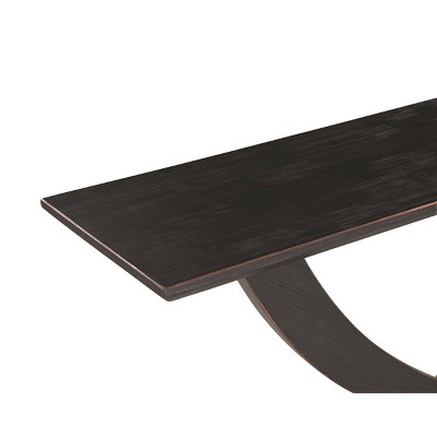 Rasmus Black Charcoal Acacia Wood Console Table