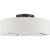 Livex Lighting Ellsworth 4 - Light Semi-Flush Mount in  Brushed Nickel/Shiny White - 3 of 3