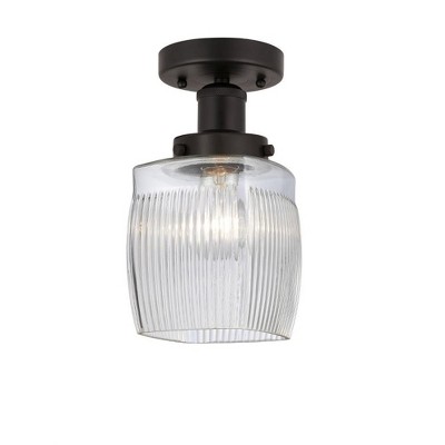 Colton - 1 Light Semi-Flush Mount In Industrial Style-9.75 Inches Tall and 6 Inches Wide
