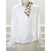 Allegra K Women's Polka Dot Small Skinny Double-Sided Neckerchief Neck Scarves - 2 of 4