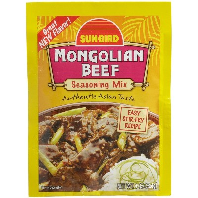 Sunbird Mongolian Beef Seasoning Mix - 24 pack, 1 oz