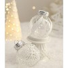 25 Pcs Christmas Ball Ornaments, 2.36 Inch Clear Sliver Christmas Tree Decorations - 4 of 4
