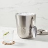 Hammered Metal Ice Bucket with Ice Scoop - Threshold™ - image 2 of 3