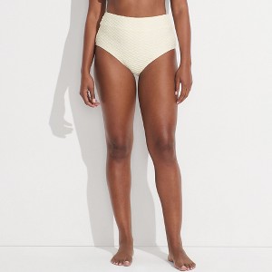 Lands' End Women's High Waisted Bikini Bottoms - 1 of 4
