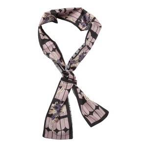 Unique Bargains Women's Bouquet Long Ribbon Headband Black Light Purple 1 Pc - 1 of 4
