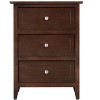 NicBex 3 Drawer Nightstand End Table,Wood Side Table with Round Knob Handles for Bedroom,Living Room,Bedside - 3 of 4