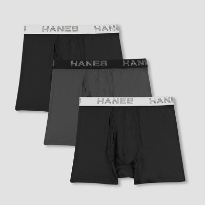 Hanes black best sale boxer briefs