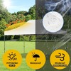 KTMBDW 10x15 Pop Up Canopy, Durable Party Tent with 4 Sidewalls UV Waterproof Protection, 3 Height Adjustable for Weddings, Camping, and Events - 2 of 4