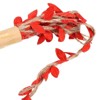Unique Bargains Jungle Wedding Party Home Decor Burlap Leaf Ribbon Artificial Vine 2 Pcs - 3 of 4