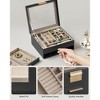 Accessory Organizer 2-Layer Jewelry Box Modern Jewelry Organizer - 4 of 4