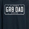 Men's - Instant Message - Gr8 Dad License Plate Long Sleeve Graphic T-Shirt - 2 of 4