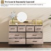 8 Drawer Dresser with LED Lights & Charging Station - Modern Wooden Storage Organizer for Bedroom, Entryway & Living Room - 4 of 4