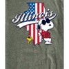 Men's - Peanuts - American Flag Peanuts Illinois Short Sleeve Graphic T-Shirt - 2 of 4
