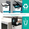 Home Zone Living 19 Gallon Stainless Steel Dual Trash and Recycling Can with CleanAura Odor Control and Soft Close Lid, White - 3 of 4