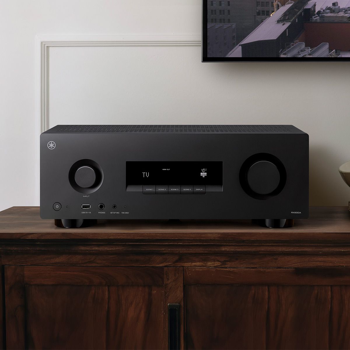 Yamaha RX500A 7.2-Ch 8K AV Receiver Bundle with AudioQuest Sky 3m HDMI - thumbnail 2