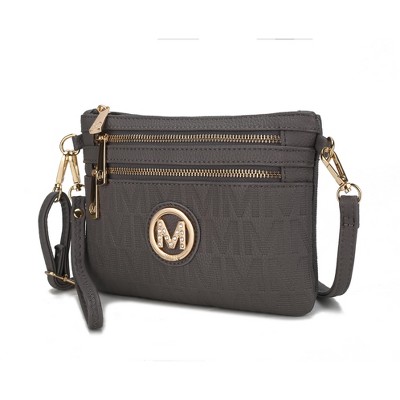 MKF Collection Roonie Milan M Signature Crossbody Wristlet Bag by Mia K