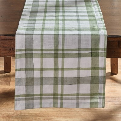 Split P Split P Greenlee Printed Plaid Table Runner 14" X 54"