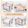 JOYMOR 5 in 1 Baby Bassinet with Changing Table, Besdide Sleeper Portable Pack and Play with Mattress and Sheet, Carry Bag - 4 of 4