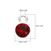 Unique Bargains Metal Bulk Elegant DIY Crafts Jewelry Making Birthstone Pendant 50 Pcs - 2 of 4