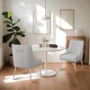 UNISOAR  Accent Chair Velvet Upholstered Side Dining Chairs with Brushed Legs - 2 of 4