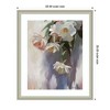 Kate and Laurel Framed Art Dangle Thumb Pastel Flower Bouquet by Mary Sparrow, 22x26, Florence Silver - 2 of 4