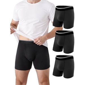 TIICHOO Washable Incontinence Underwear for Men Daily Use Leak Proof Underwear Boxer Briefs 3 Pack - 1 of 4