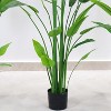 Acekool 5.2ft Artificial Bird of Paradise Plant with 2 Vibrant Flowers and 23 Realistic Leaves, Faux Tropical Plant for Home and Office Décor - 4 of 4