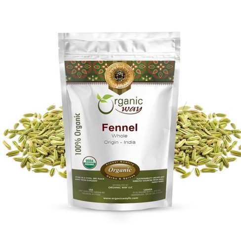 Organic Way Fennel Seeds Whole 8 Oz - image 1 of 4