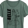 Women's - Disney - Belle Sketch Short Sleeve Graphic T-Shirt - 2 of 4