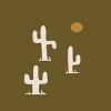 Deny Designs Urban Wild Studio Saguaro Silent Disco Olive Heavy Shower Curtain Green: Botanical Microfiber Bath Decor - 3 of 3