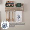Sawyer Mill Blue Windmill Muslin Bleached White Tea Towel 19x28 - 3 of 4